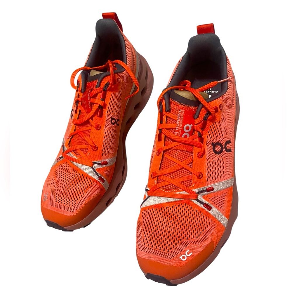 ๐๐ผOn Cloud Running/Cloud Surfer Trail. Orange Athletic Shoes. NWOT NO BOX. - Picture 14 of 16